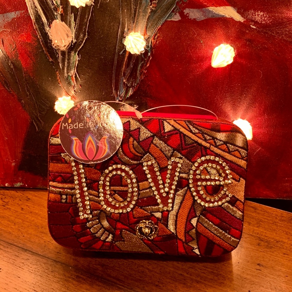 Love Jewelry Trinket Safe Keeping Box